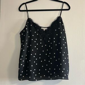 Polka Dot & Lace Tank